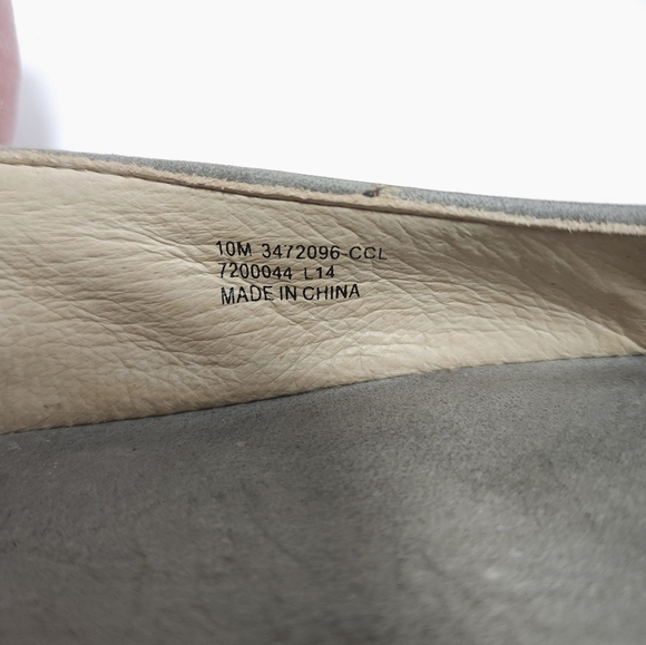 Frye Womens Leather Flats Size 10 Ember Crossed - Picture 5 of 6